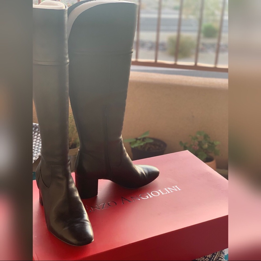 Enzo Angiolini Black Leather Boots